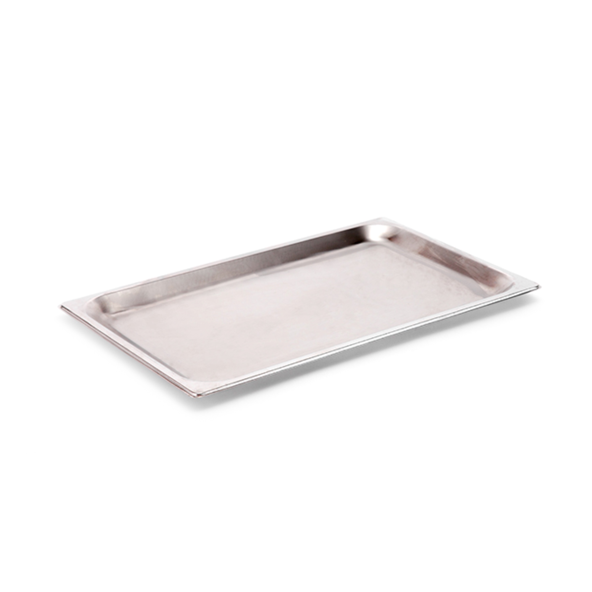 Photo de Bac gastro non perforé sans couvercle 52 x h 1 x 64 cm GN 2/1 Inox
