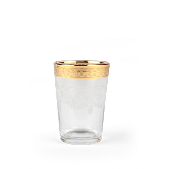 Photo de Verre à thé 8 cl diamètre 6 cm h 8.5 cm Marocain