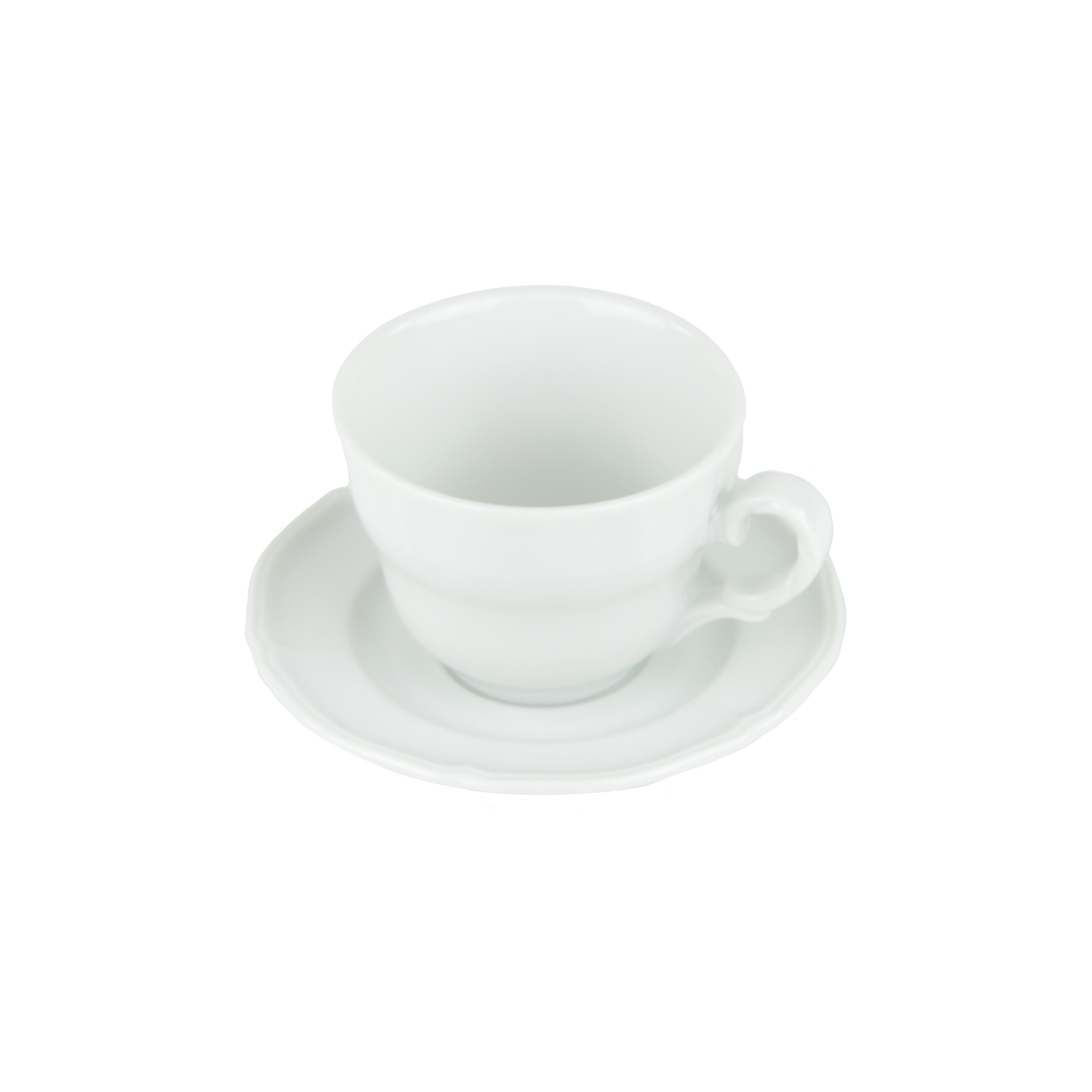Photo de Tasse à café ou thé avec sous tasse diamètre 15 cm Baroque