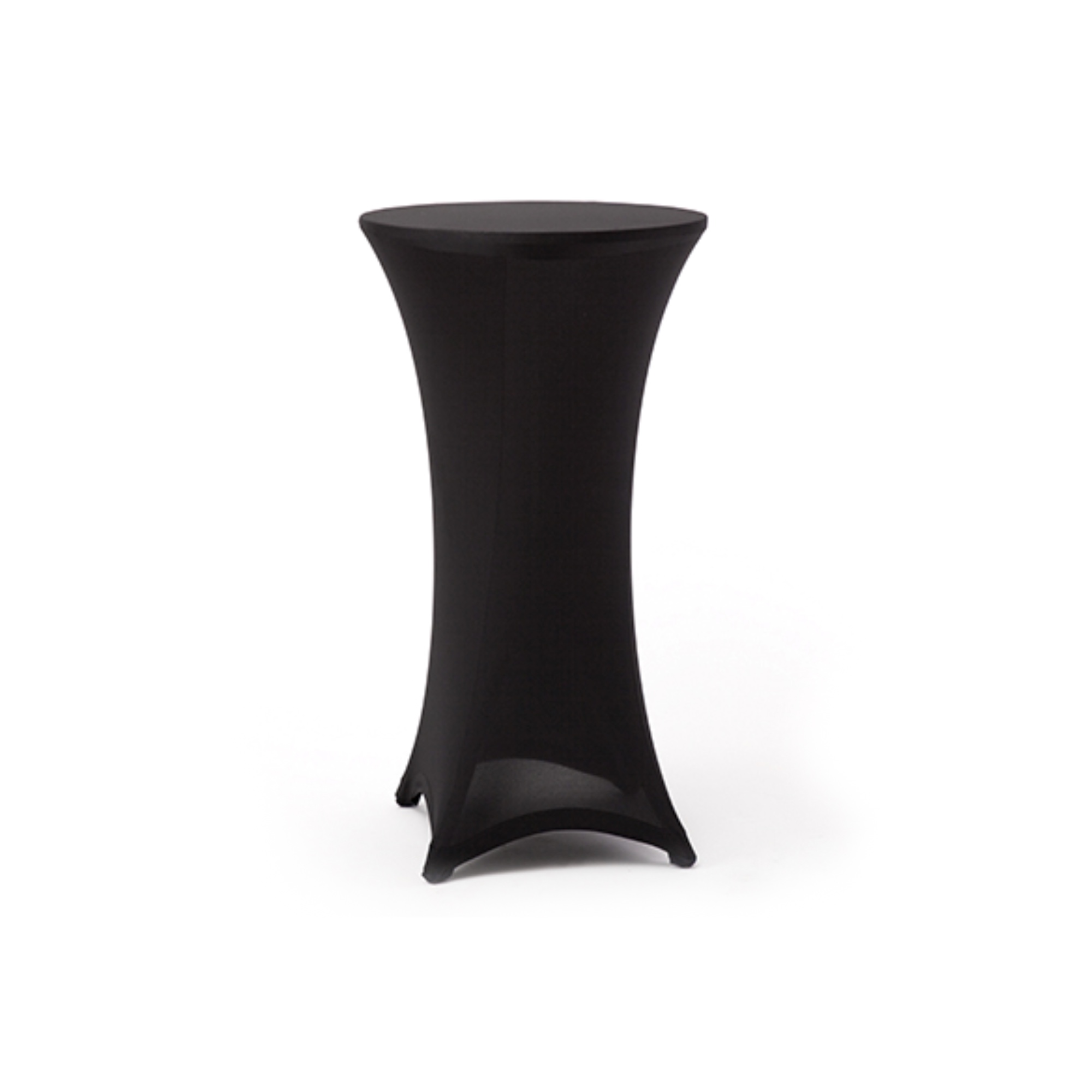 Photo de Housse noire pour table haute diamètre 60 cm