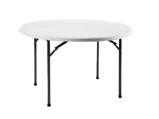 Photo de Table ronde en plastique diamètre 120 cm