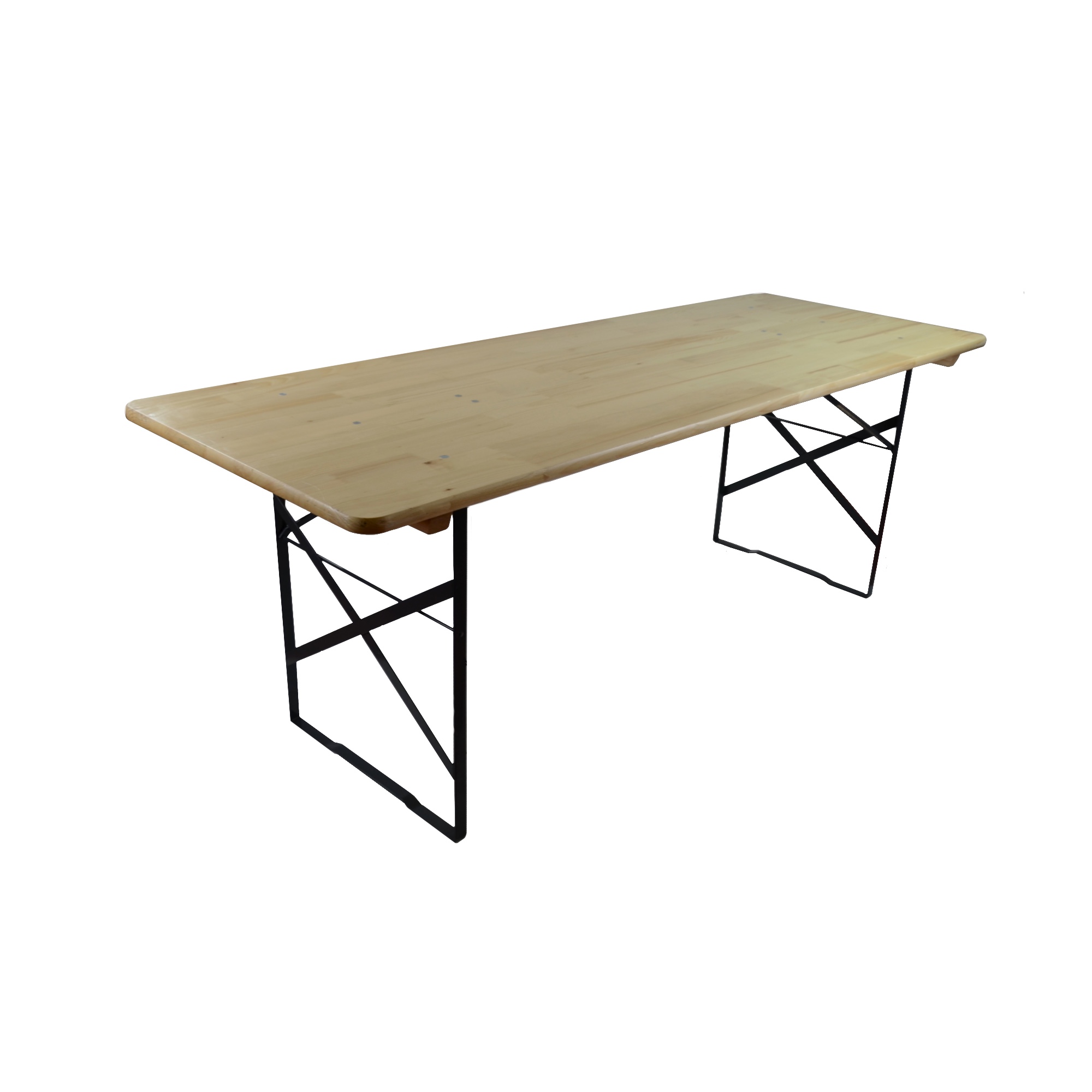 Photo de Table rectangulaire en bois 220 x h  80 x 80 cm