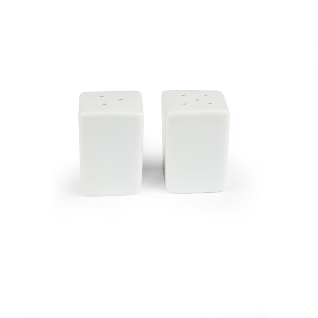 Photo de Poivrier carré en porcelaine blanc vide Zen