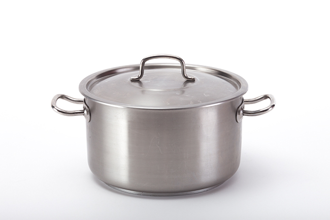 Photo de Marmite avec couvercle en inox 20 l diamètre 36 cm