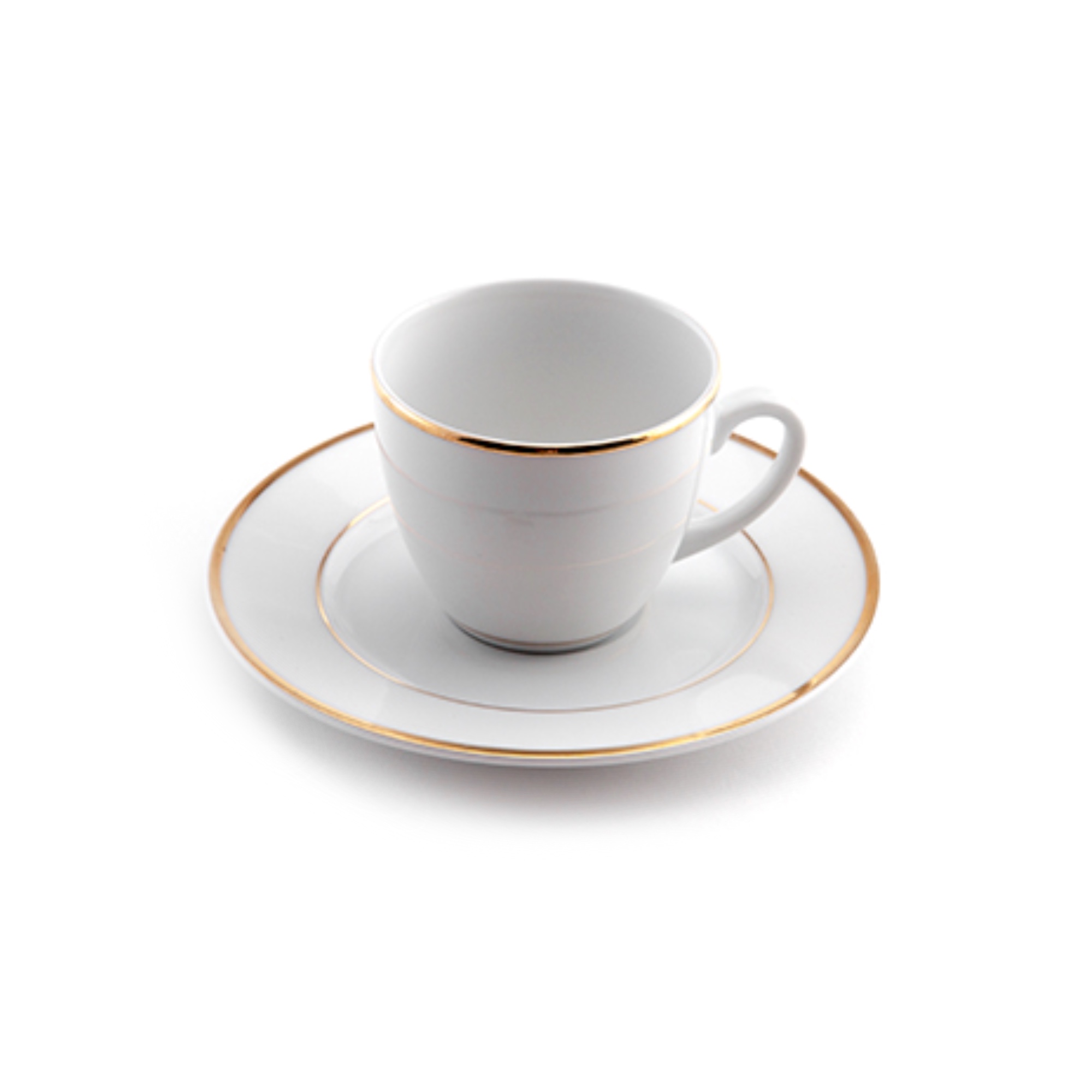 Photo de Tasse à café avec sous tasse Filet Or