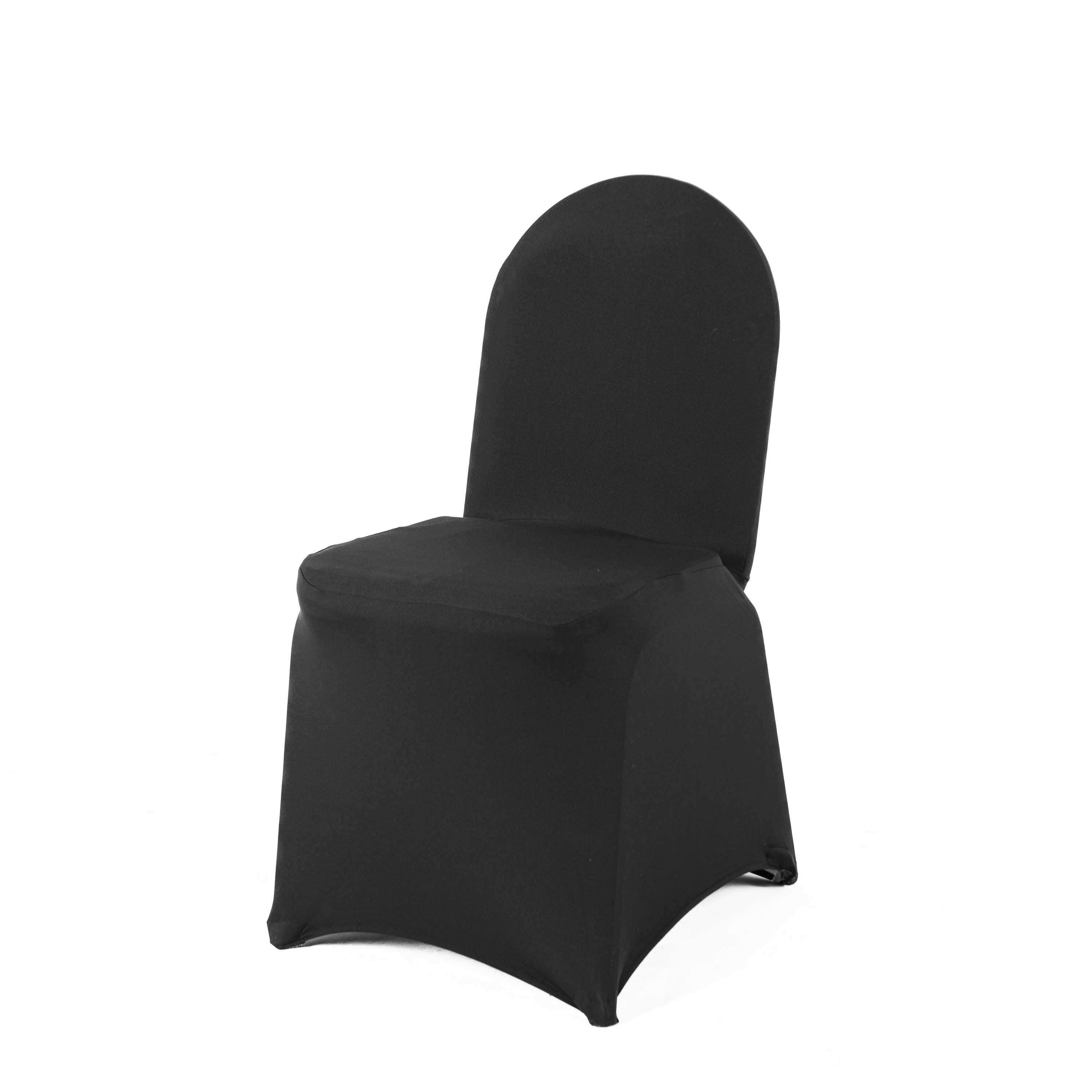 Photo de Housse noire à chaise arrondie