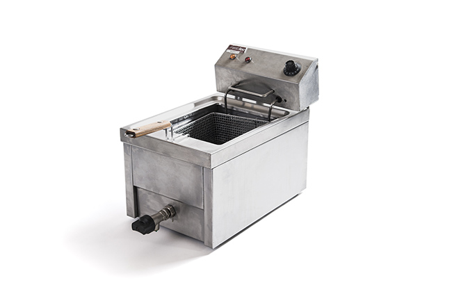 Photo de Friteuse de table électrique 10 l avec robinet de vidange