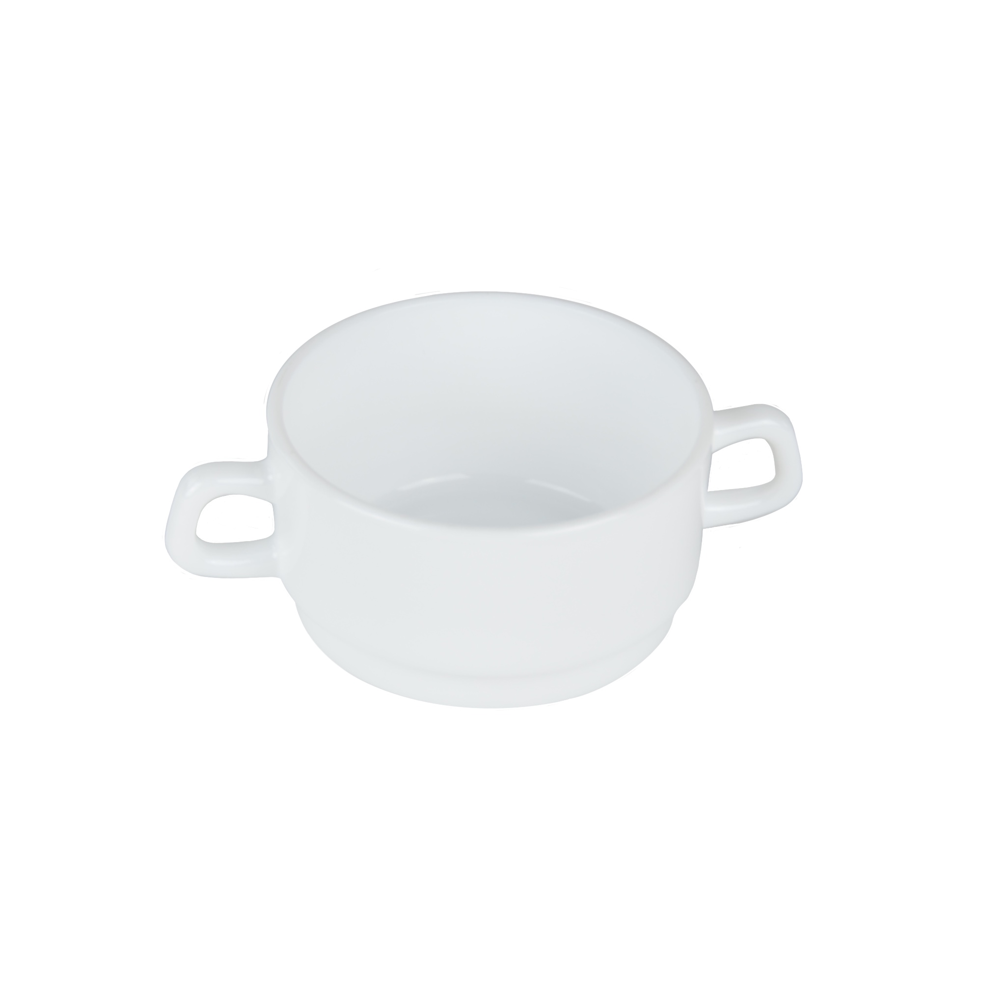 Photo de Bol à anses 30 cl diamètre 10 cm profondeur 5 cm Blanc