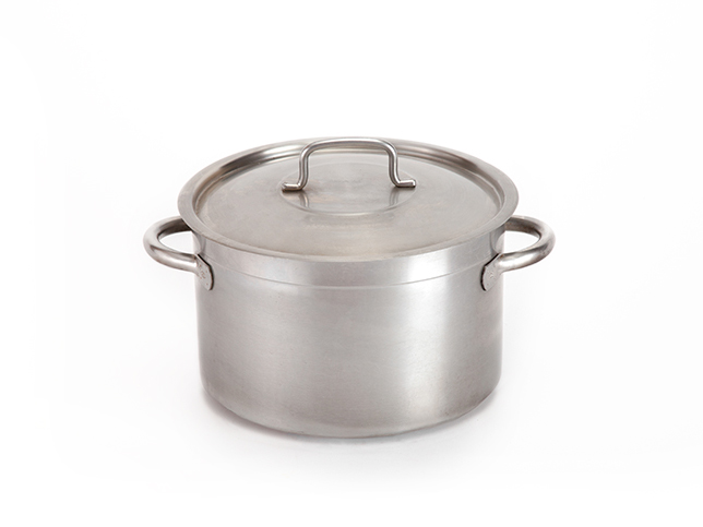 Photo de Marmite avec couvercle en inox 50 l diamètre 42 cm