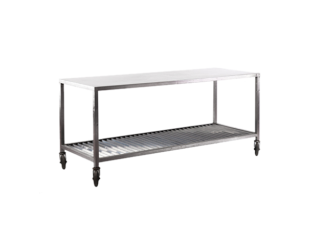 Photo de Chariot en inox avec plan de travail
