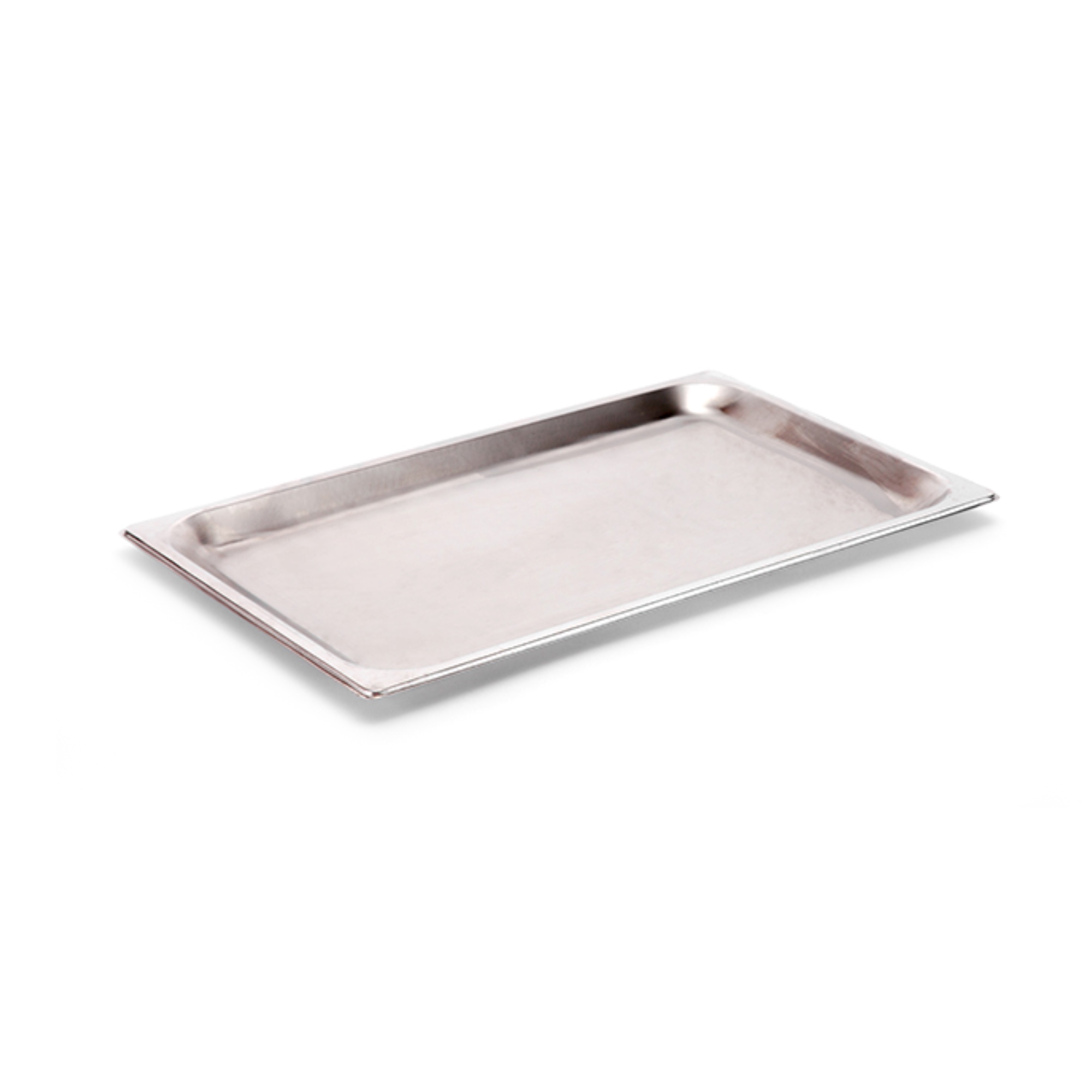 Photo de Bac gastro non perforés sans couvercle 53 x h 1 x 32 cm GN 1/1 Inox