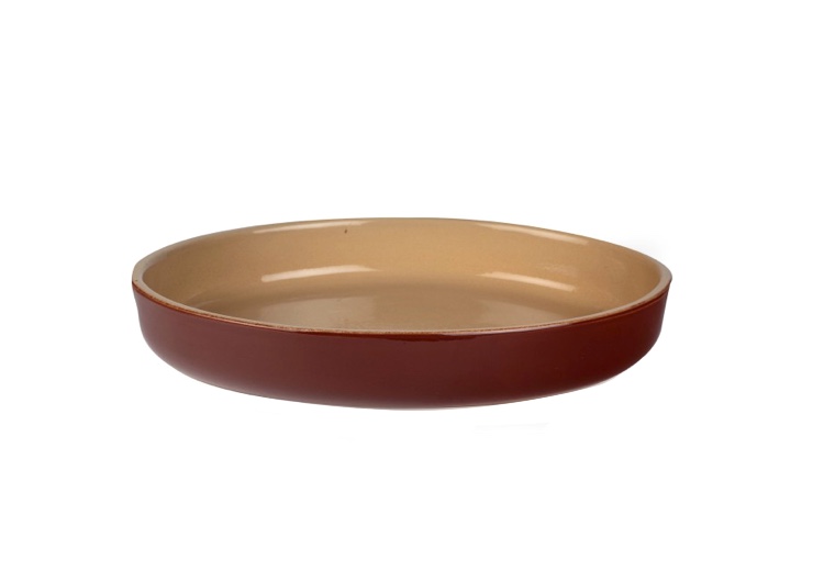 Photo de Plat à gratin ovale en céramique 45 x h 5 x 34 cm