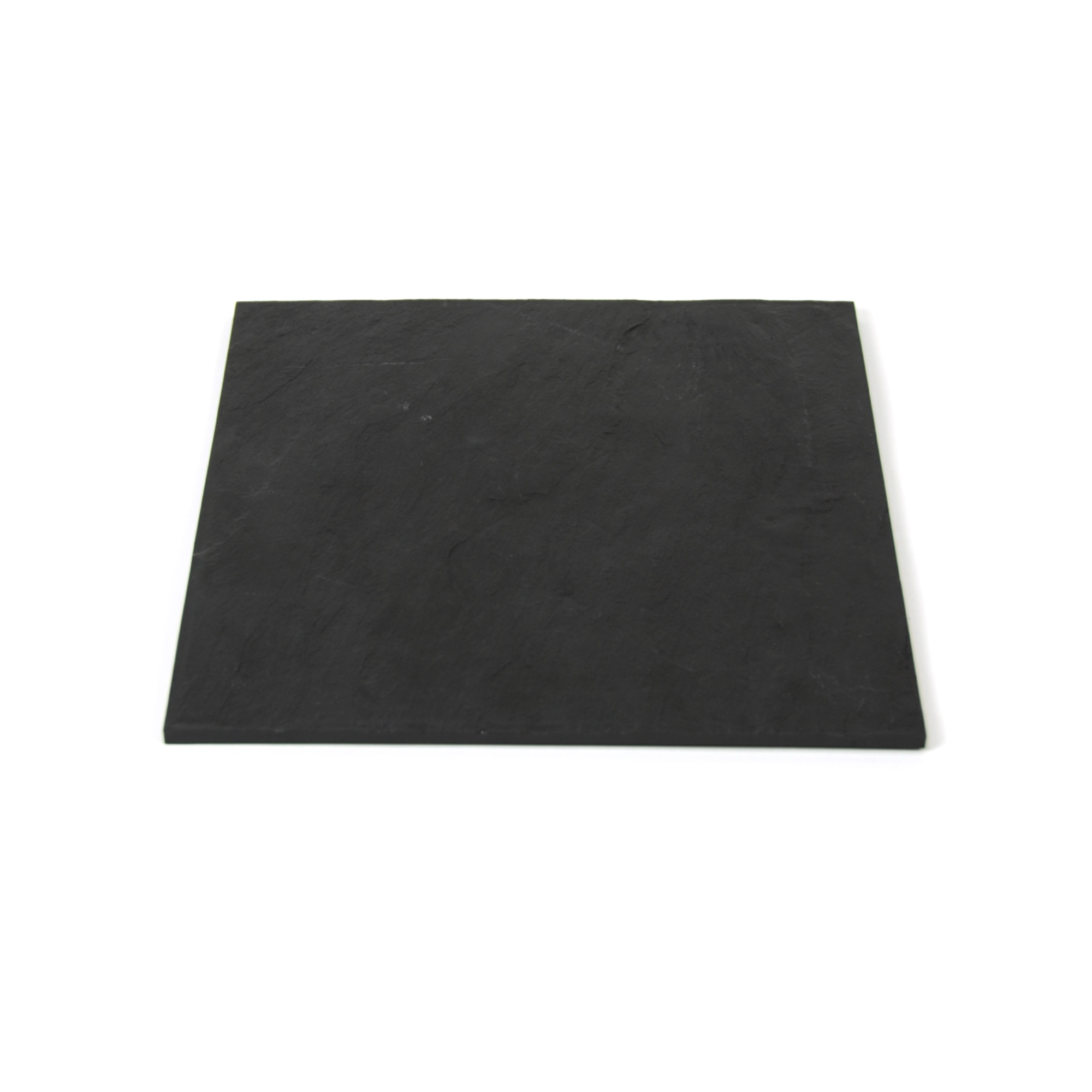 Photo de Assiette dînatoire effet ardoise en plastique dur 27 x 27 cm