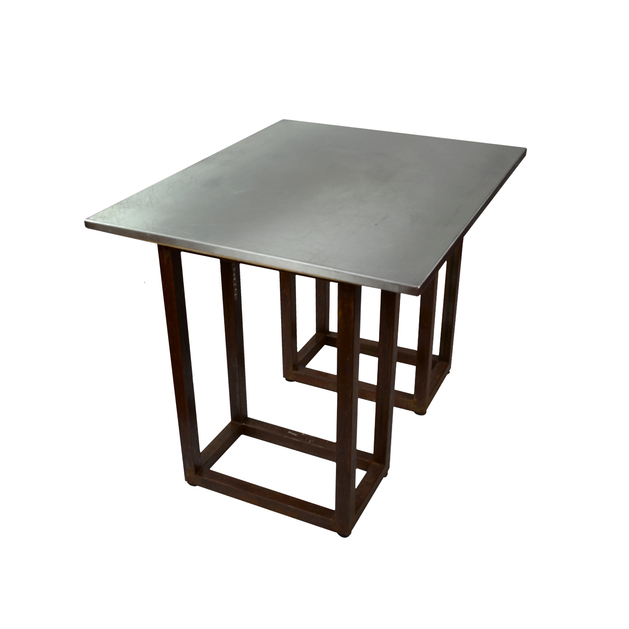 Photo de Plan de travail en inox 100 x 80 cm