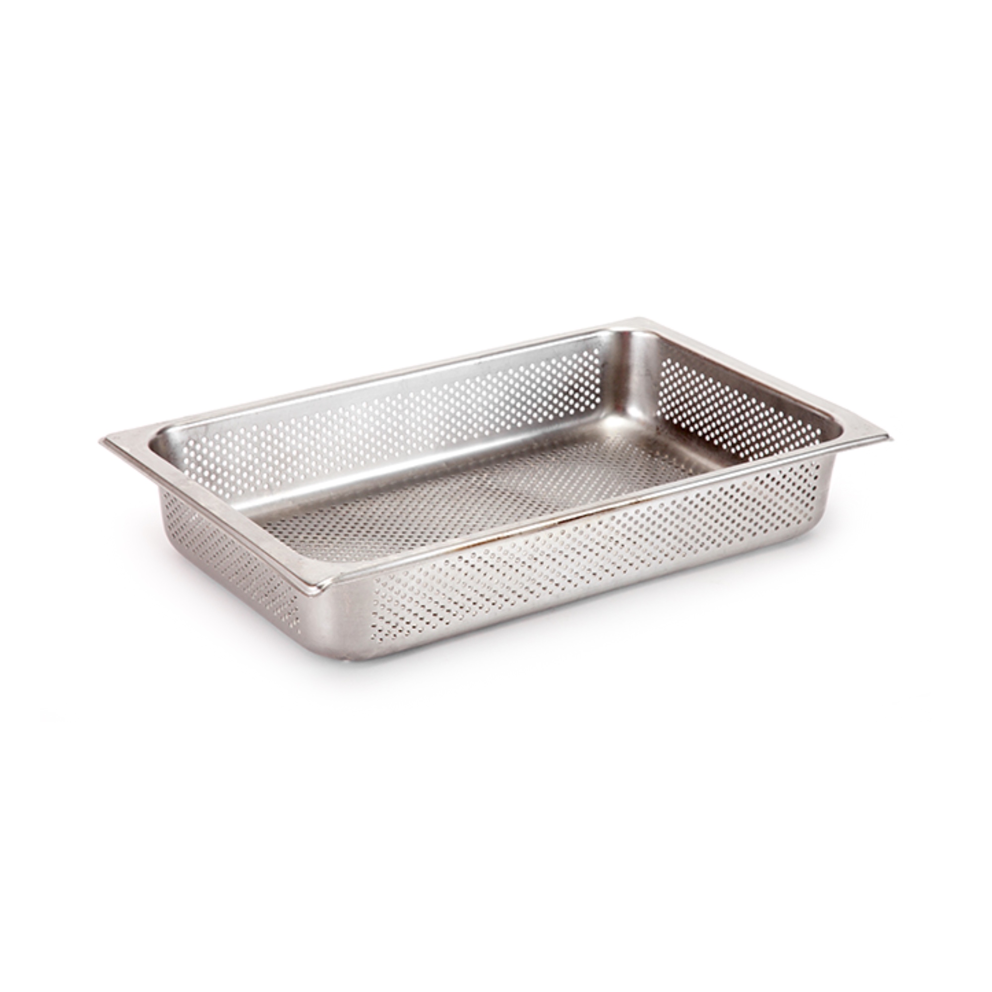 Photo de Bac gastro perforés sans couvercle 52 x h 10 x 32 cm GN 1/1 Inox