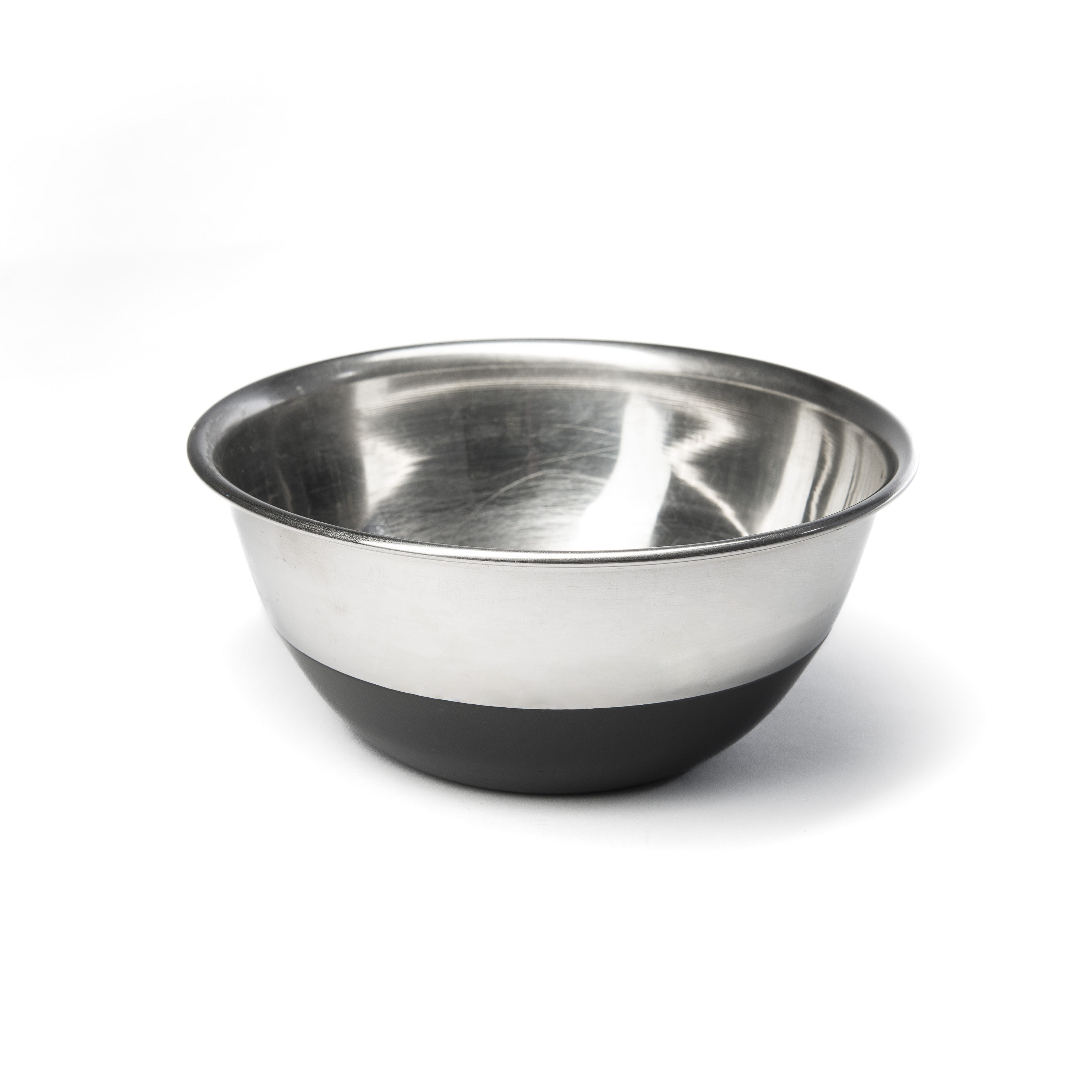 Photo de Bol en inox fond plastique diamètre 20 cm