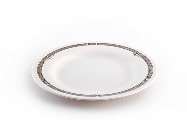 Photo de Assiette ronde diamètre 24 cm Carrare