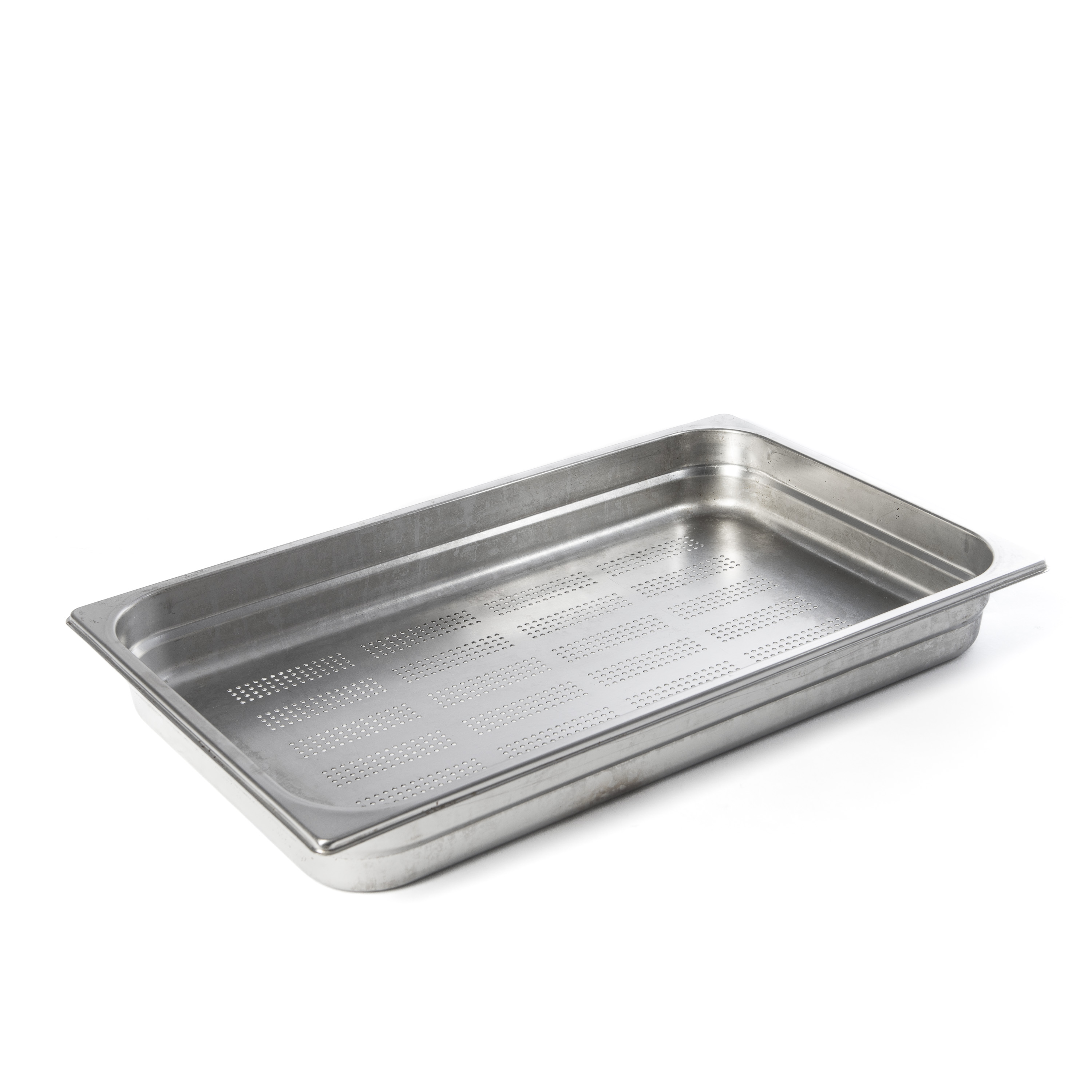 Photo de Bac gastro perforés sans couvercle 52 x h 6 x 32 cm GN 1/1 Inox