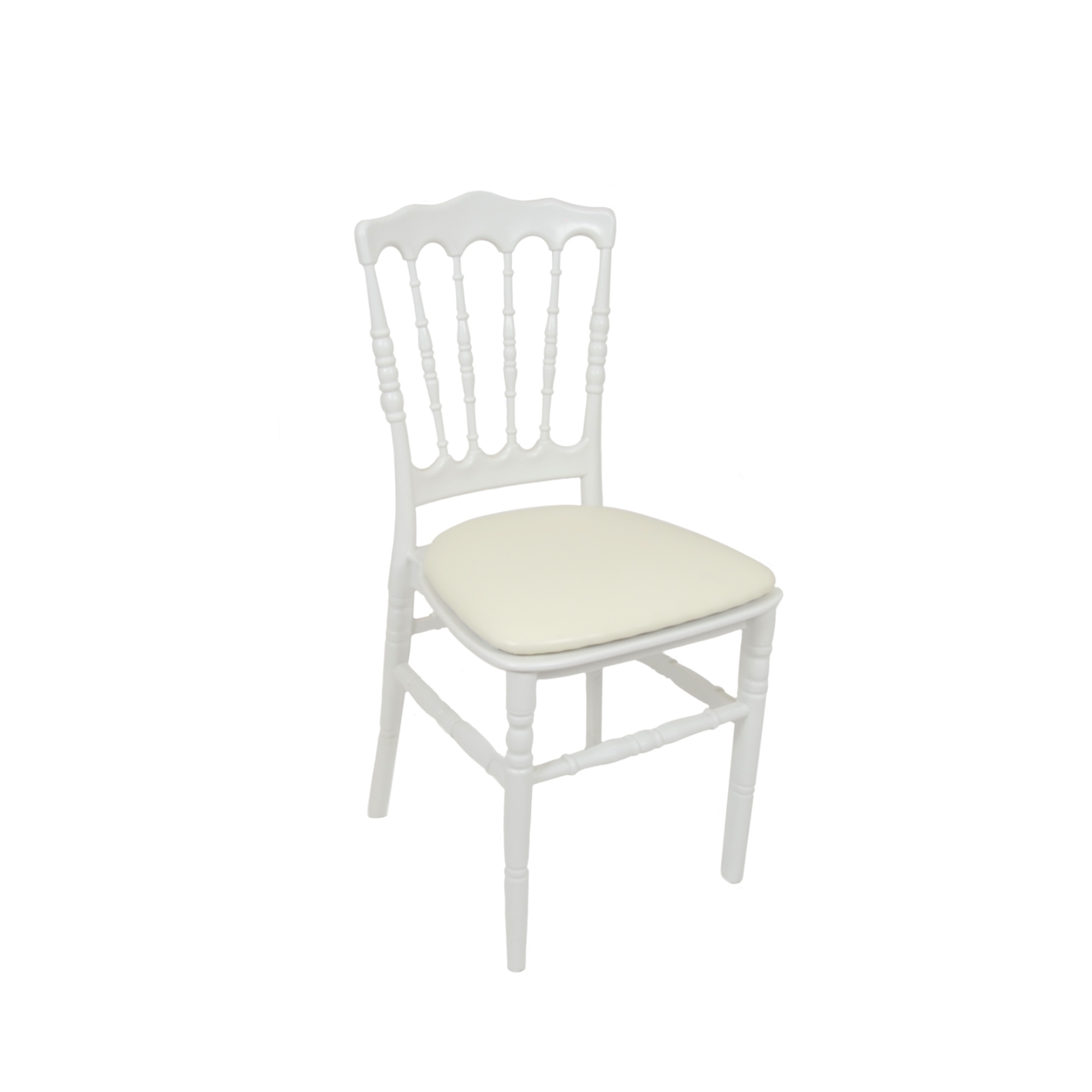 Photo de Chaise en Polypropylène blanche Napoléon III
