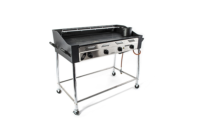 Photo de Grill à gaz avec plaque en fonte