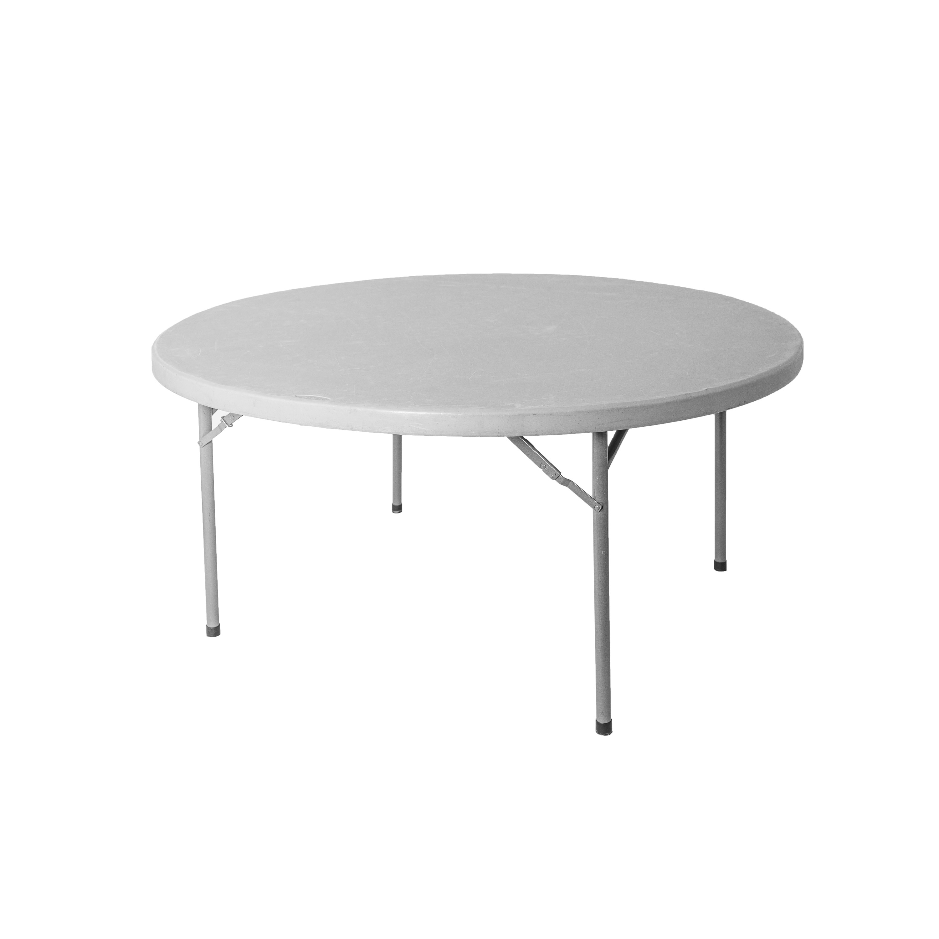 Photo de Table ronde en plastique diamètre 150 cm (idéale pour 6 personnes)
