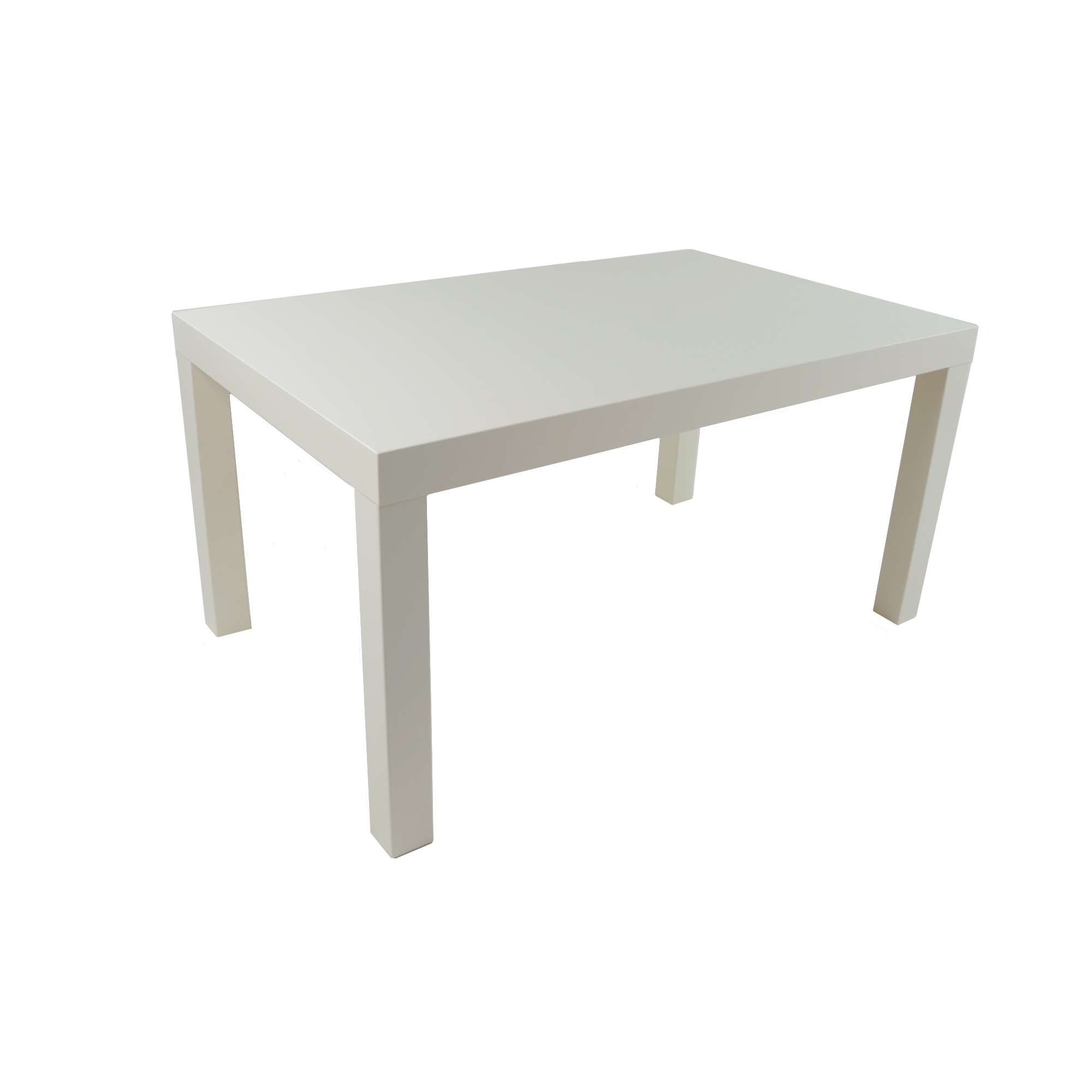 Photo de Table basse rectangulaire blanche 90 x h 45 x 55 cm Lake