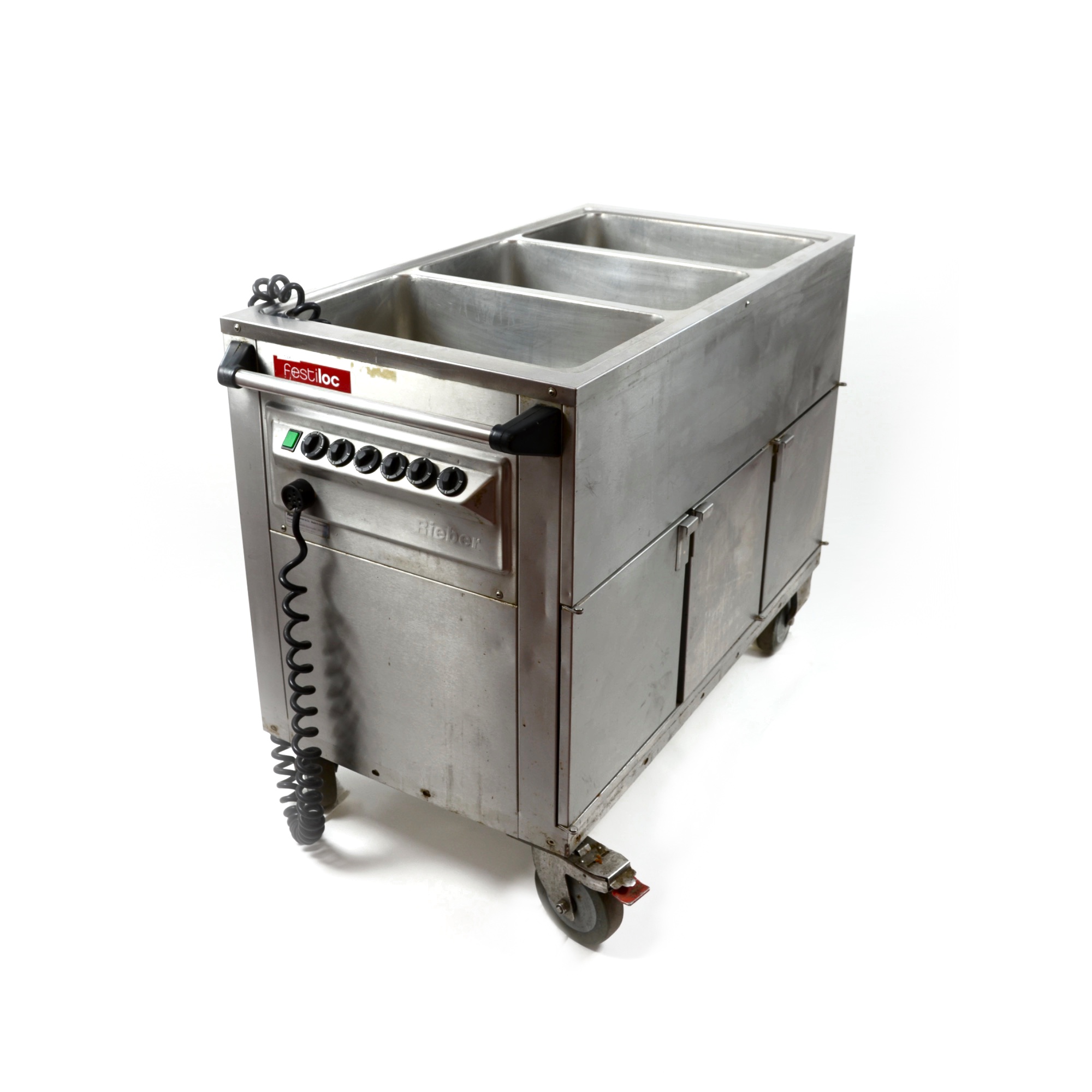 Photo de Bain-marie à 3 bacs avec 3 armoires
