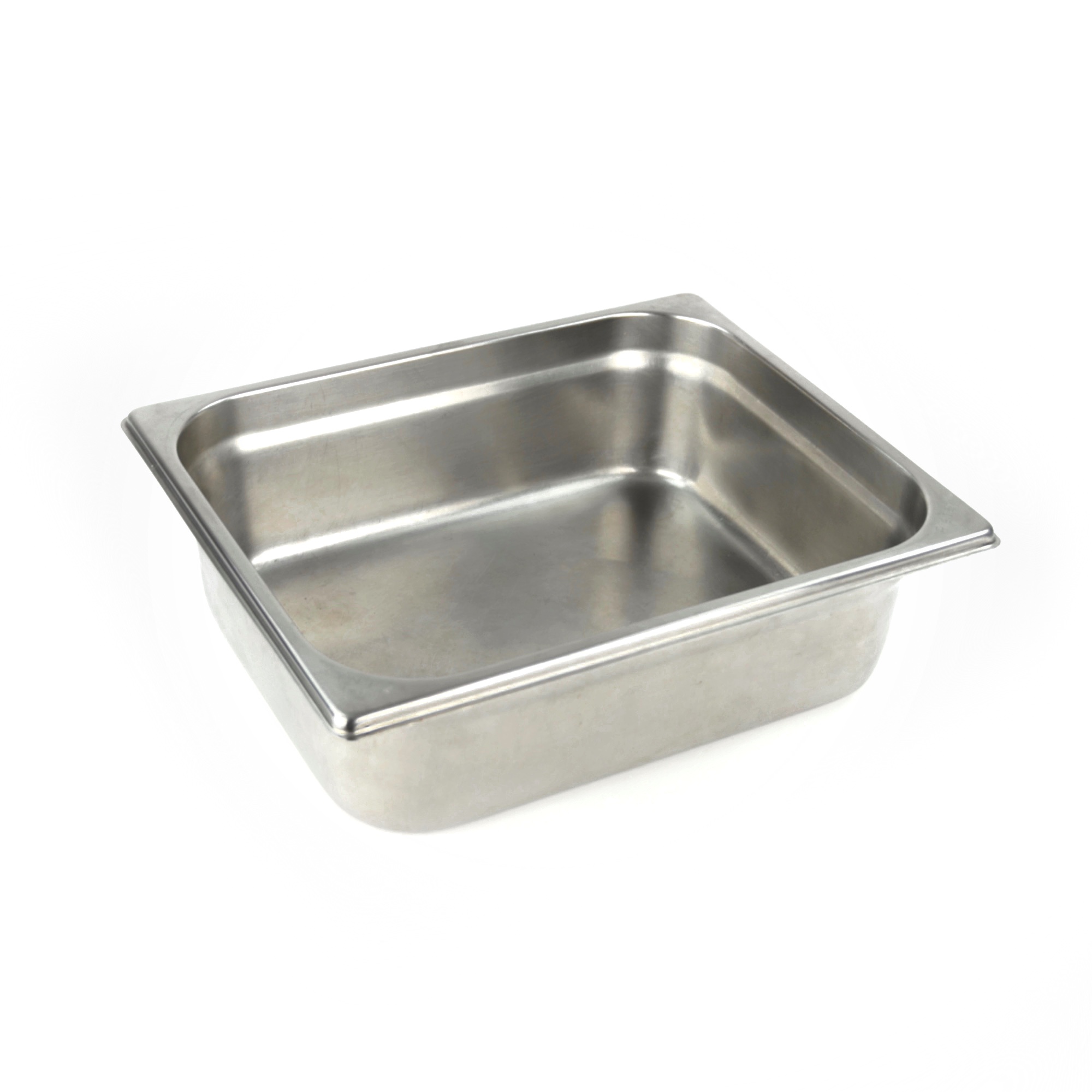 Photo de Bac gastro non perforé sans couvercle 32 x h 10 x 26 cm GN 1/2 Inox