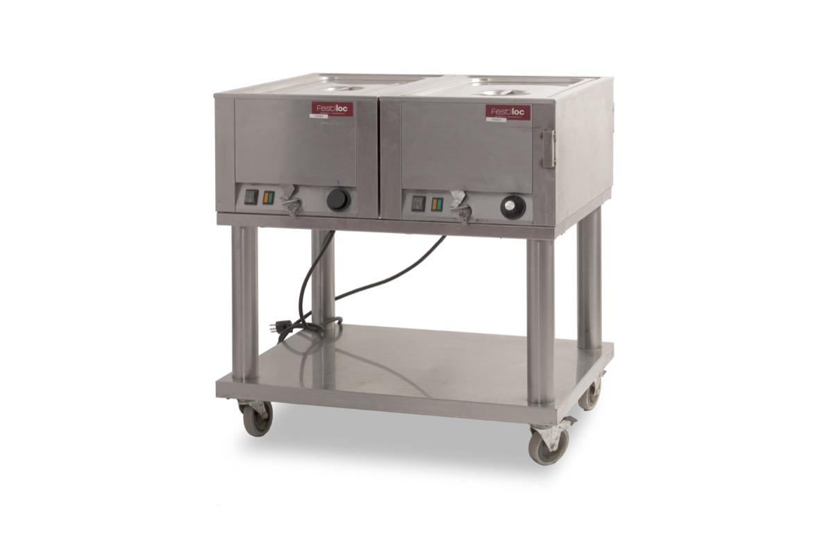 Photo de Chariot bain-marie 2 bacs GN 1/1
