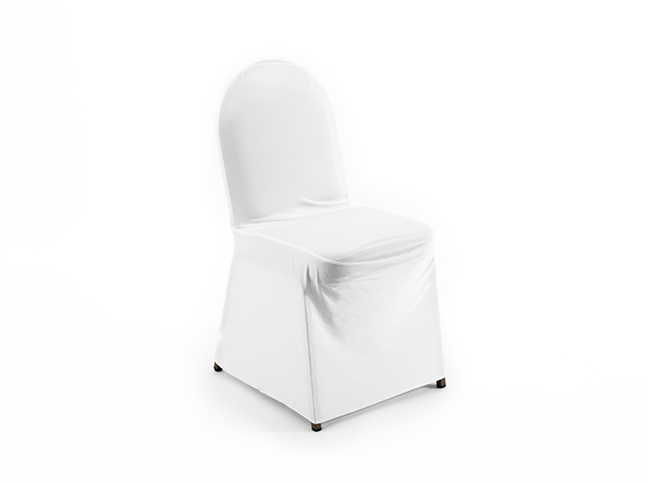 Photo de Housse ivoire pour chaise arrondie