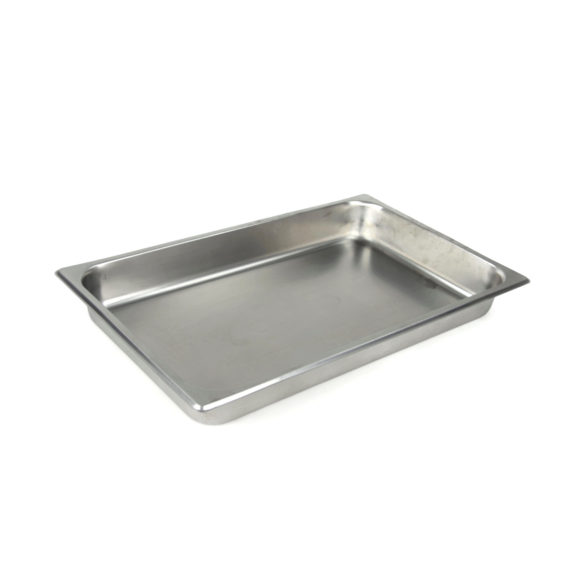 Photo de Bac gastro non perforés sans couvercle 53 x h 6 x 32 cm GN 1/1 Inox