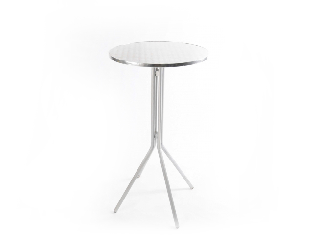 Photo de Table ronde en métal diamètre 60 cm h 79 cm