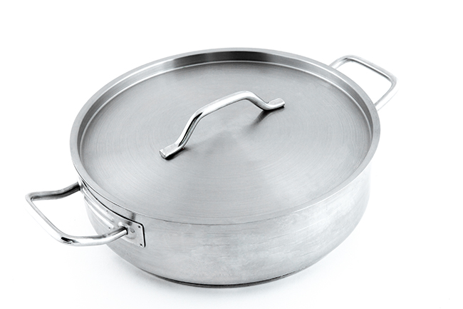 Photo de Marmite sans couvercle en inox 18 l diamètre 30 cm id